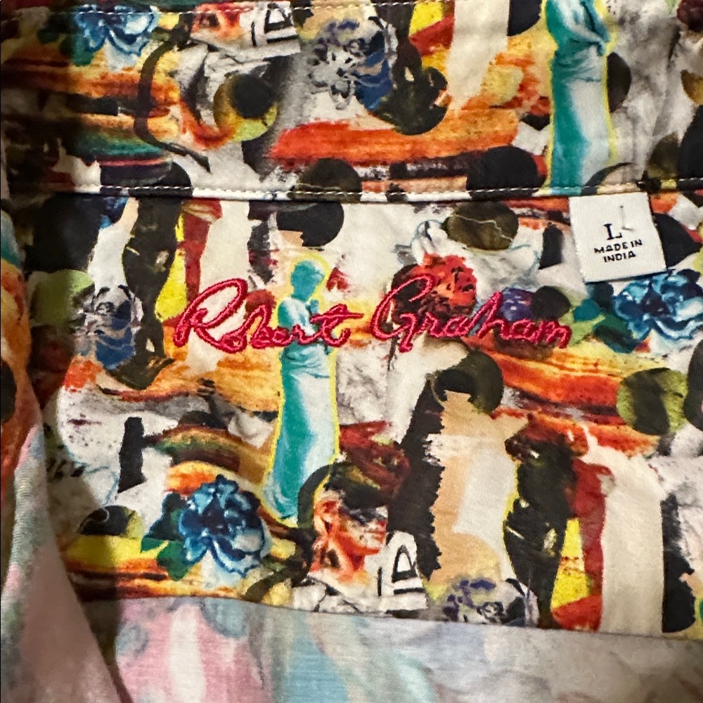 Robert Graham Multicolor Floral Button Down Shirt - Picture 2 of 13